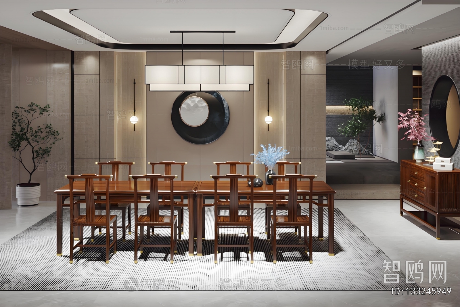 New Chinese Style Dining Room
