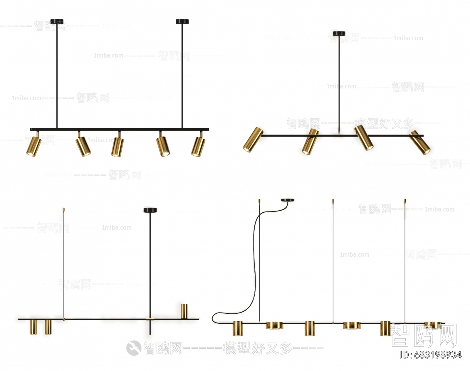 Modern Long Chandelier