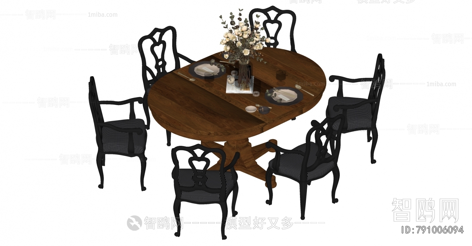 American Style Dining Table And Chairs
