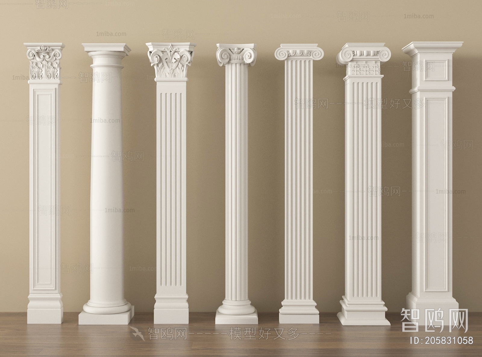 European Style Roman Pillar