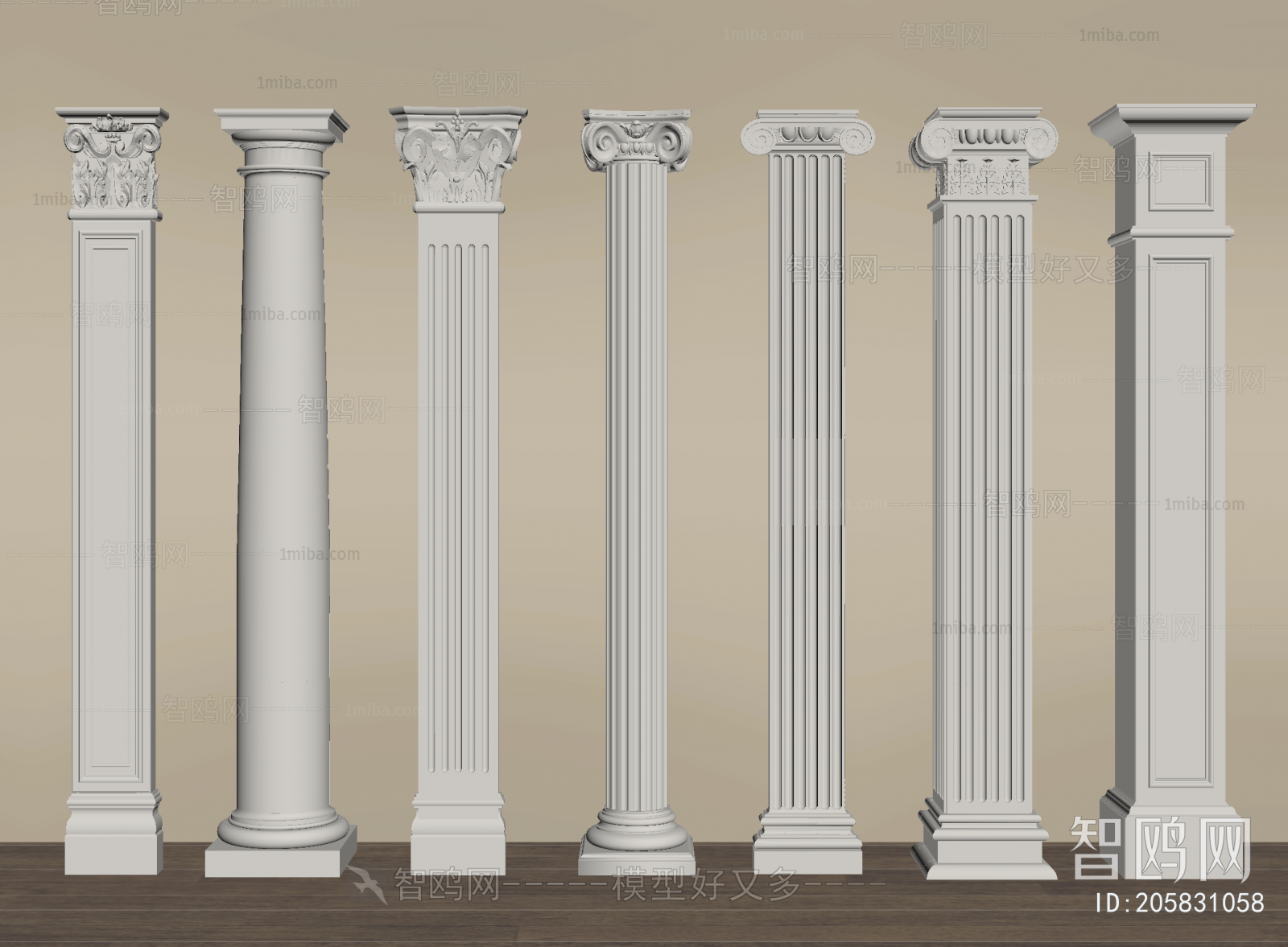 European Style Roman Pillar