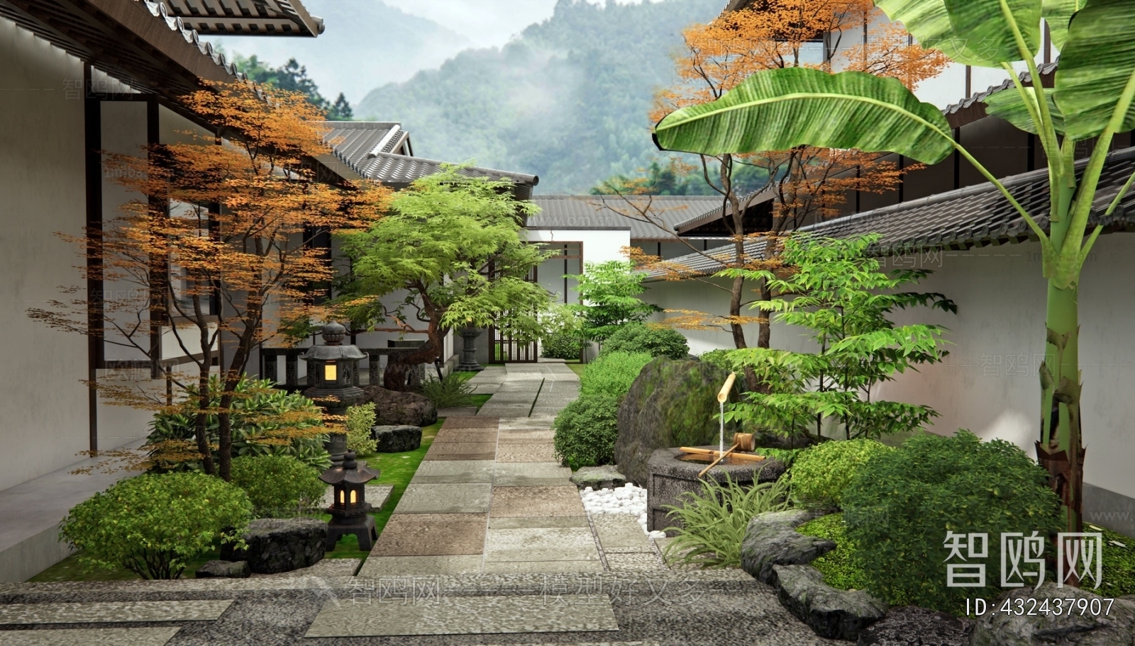 Japanese Style Courtyard/landscape