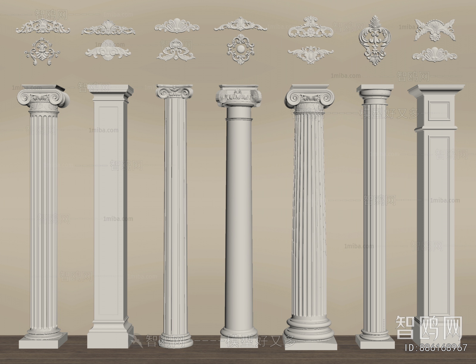 European Style Roman Pillar