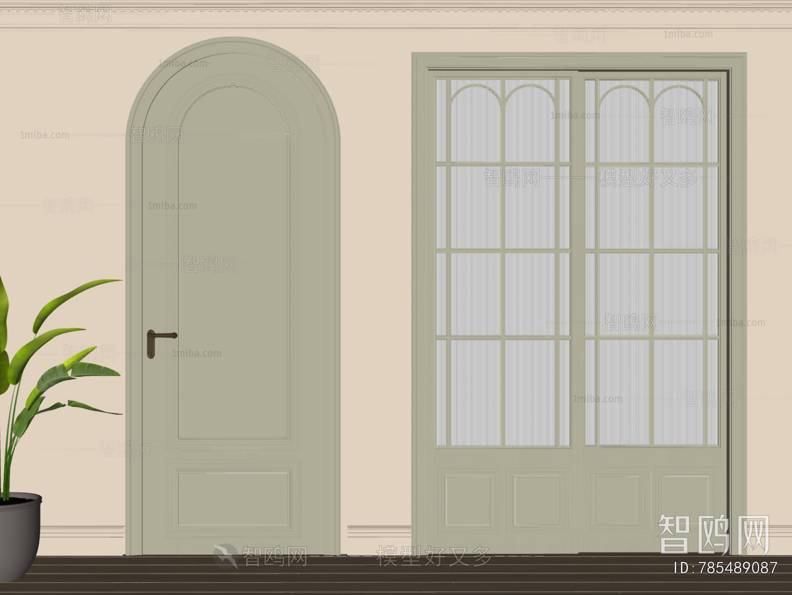 French Style Single Door