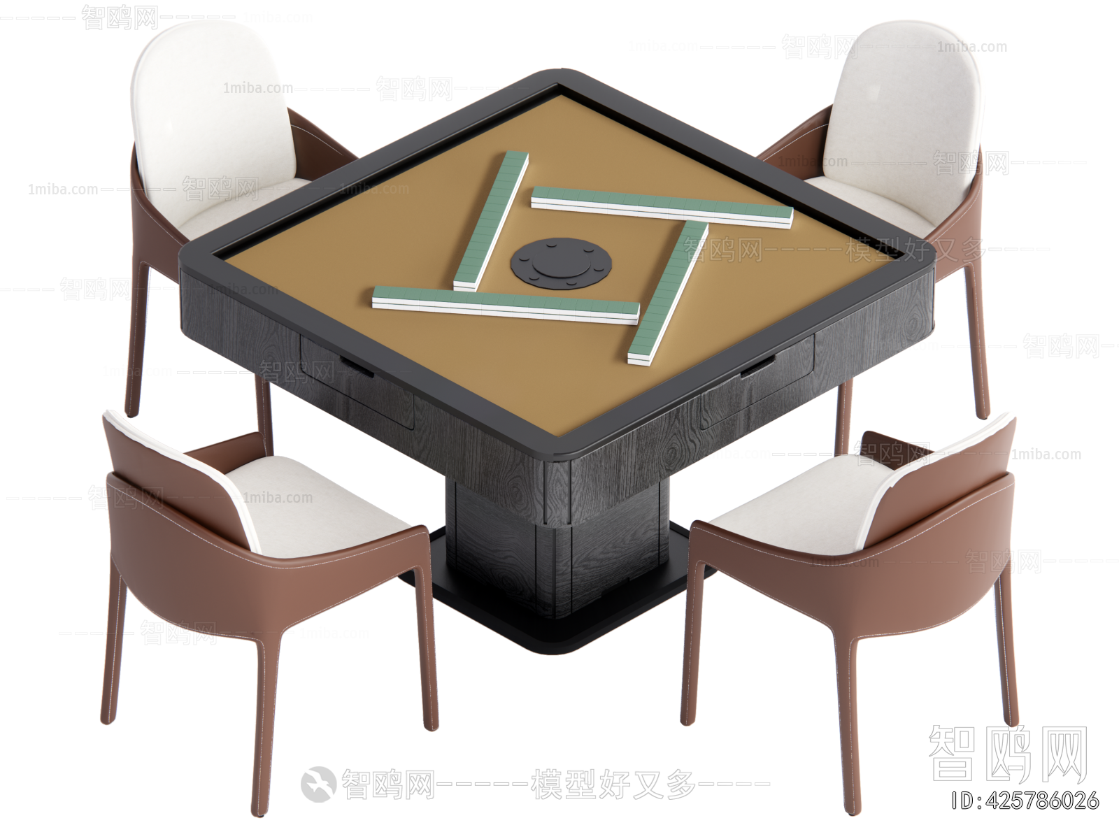 Modern Mahjong Tables And Chairs