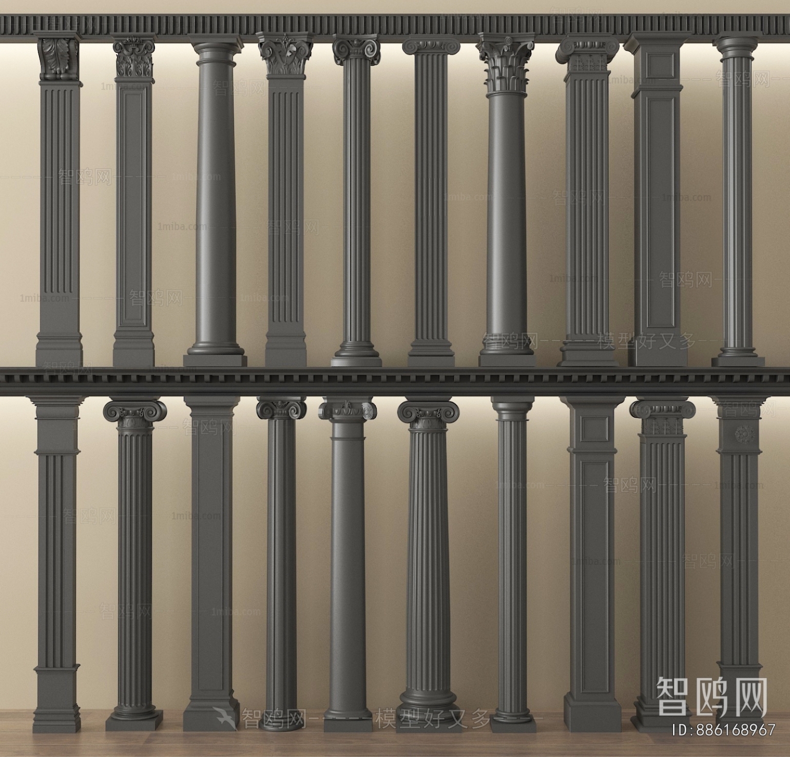 European Style Roman Pillar