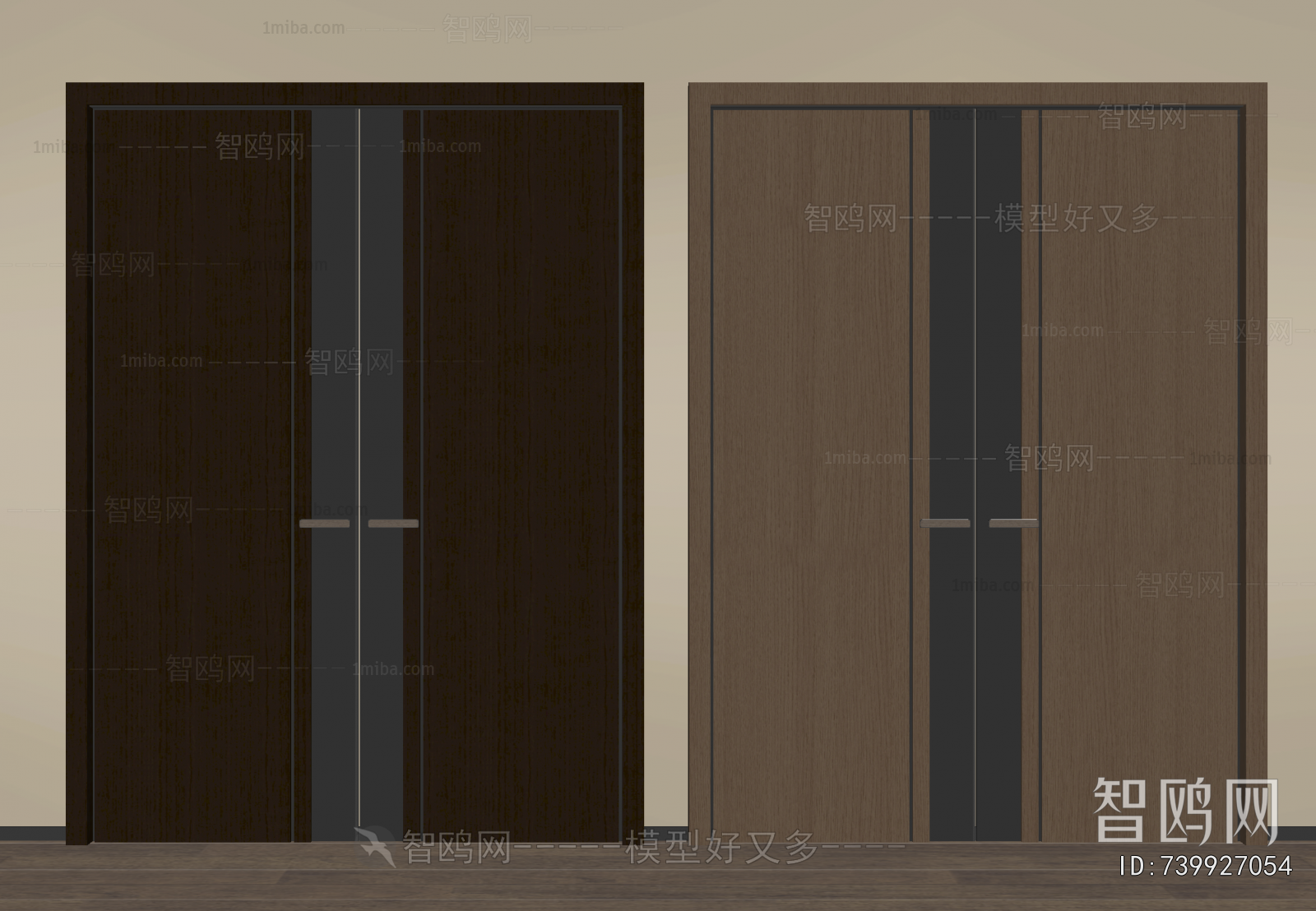Modern Double Door
