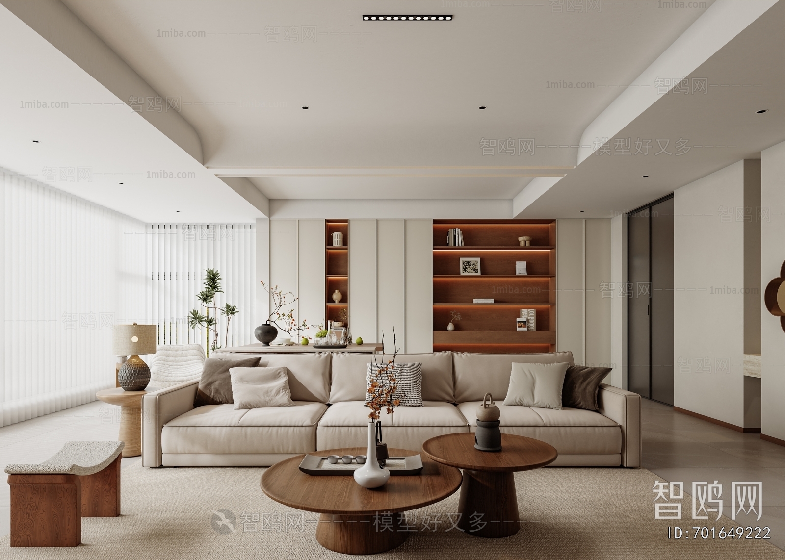 New Chinese Style A Living Room