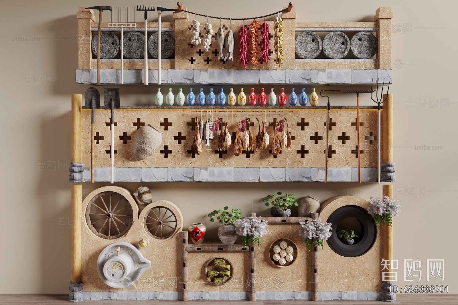 New Chinese Style Landscape Wall