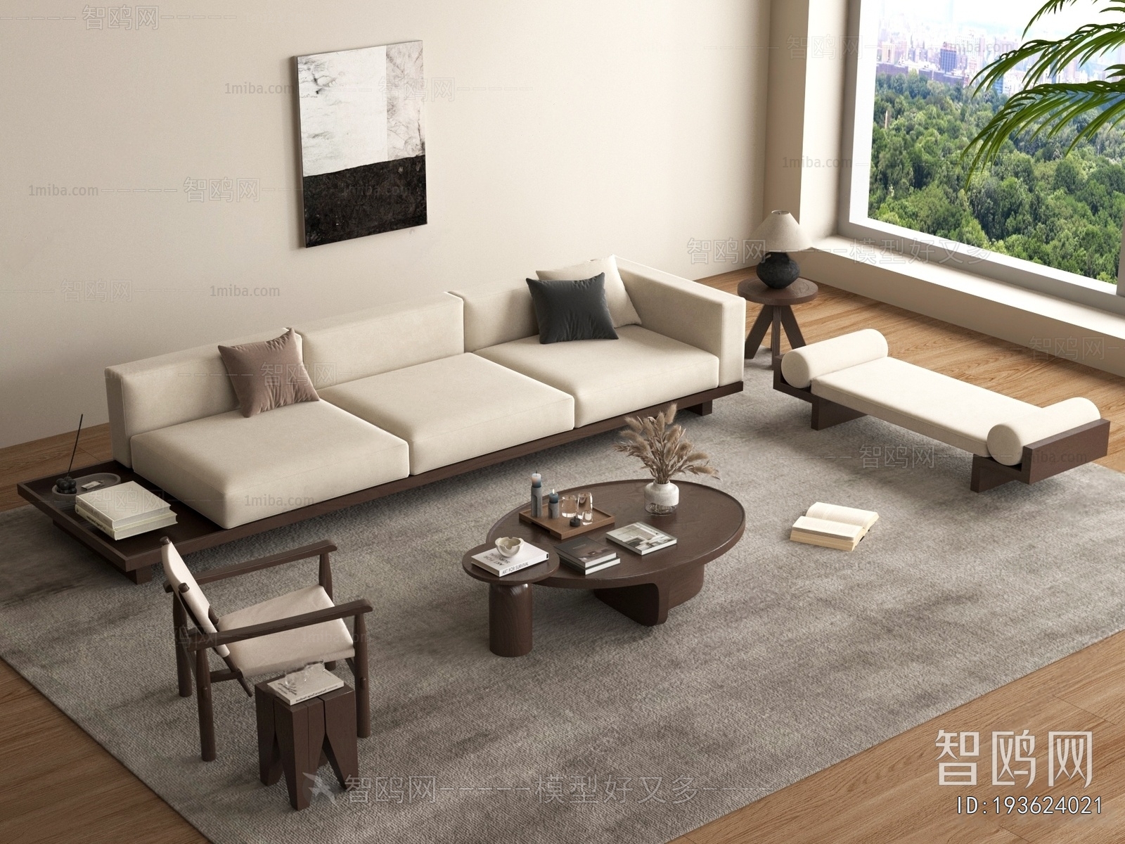 Wabi-sabi Style Sofa Combination