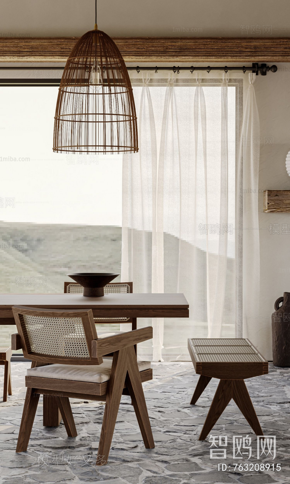 Wabi-sabi Style A Living Room