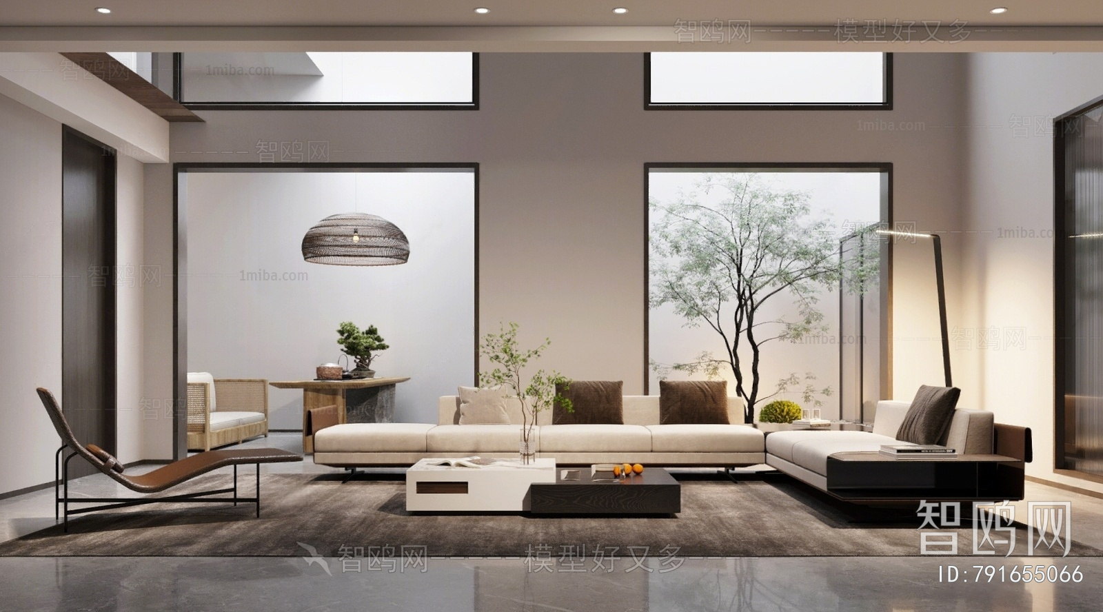 New Chinese Style A Living Room