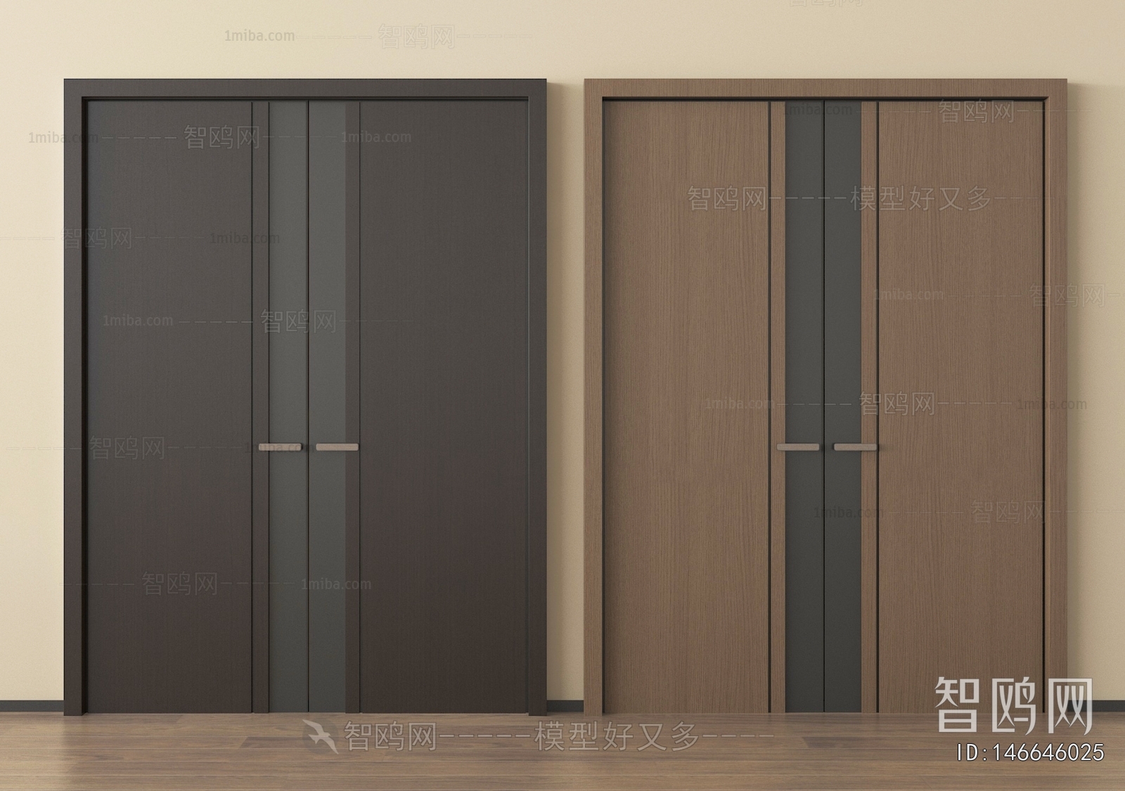 Modern Double Door