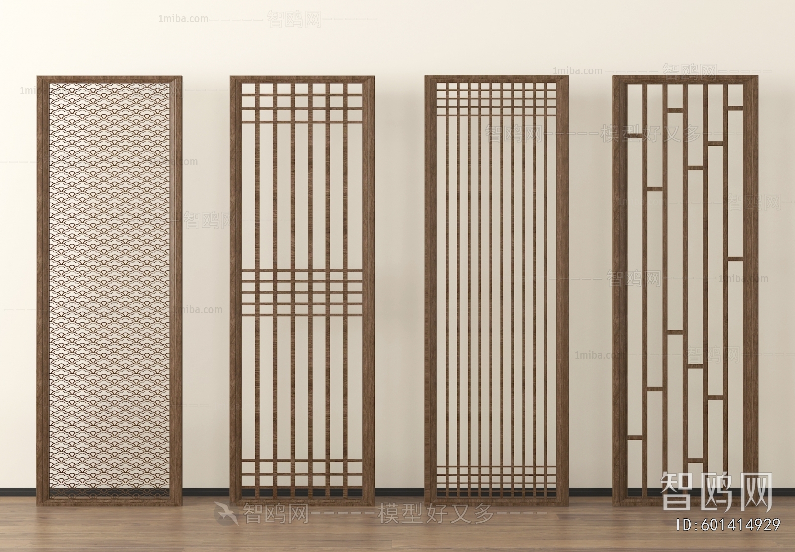 New Chinese Style Wooden Screen Partition