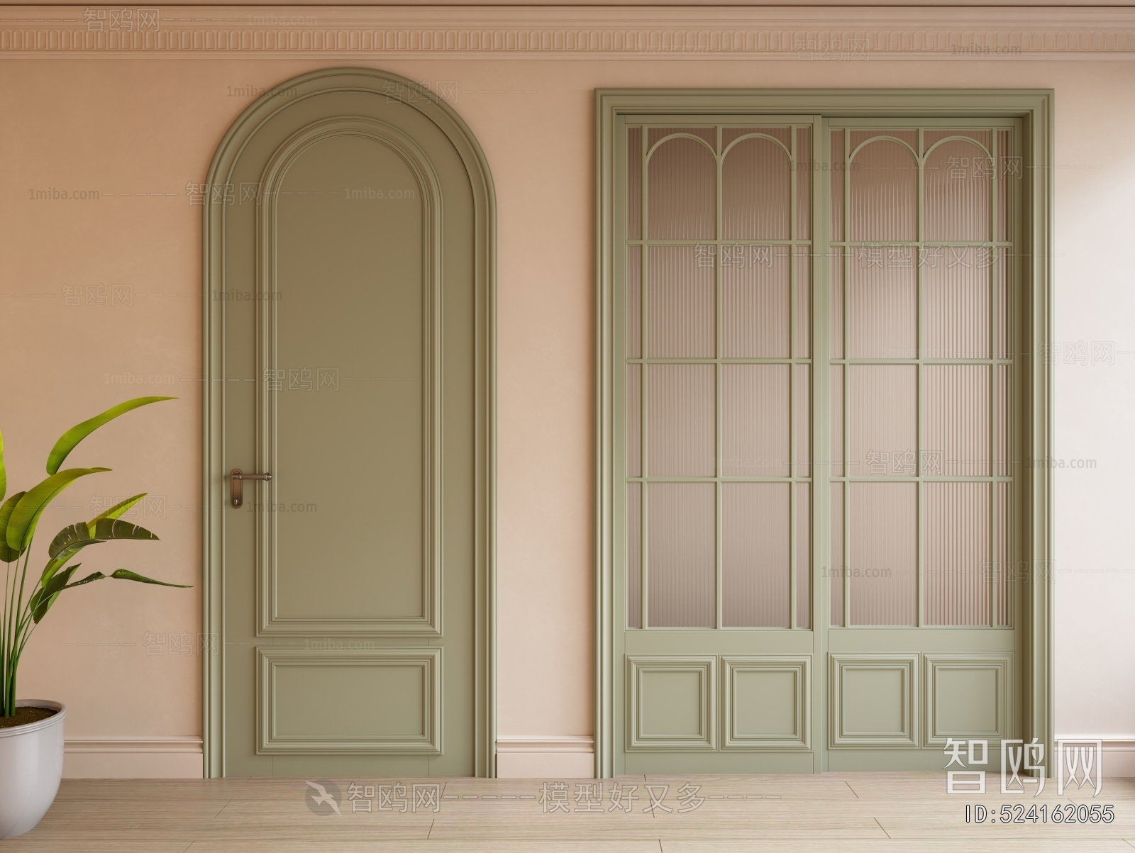 French Style Single Door