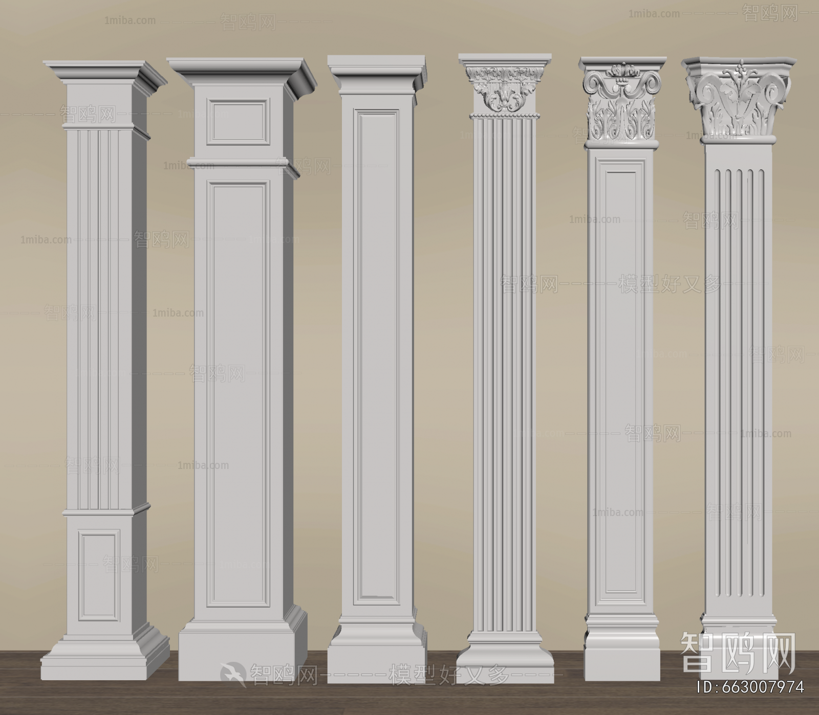 European Style Roman Pillar