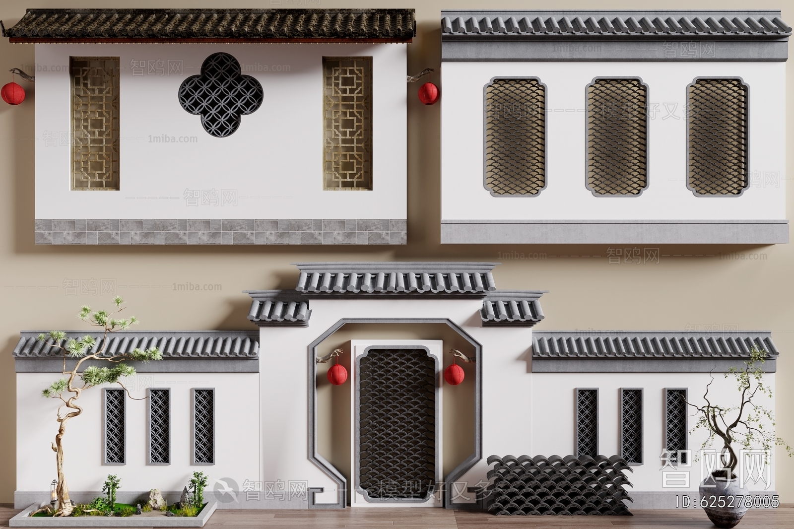 Chinese Style Landscape Wall