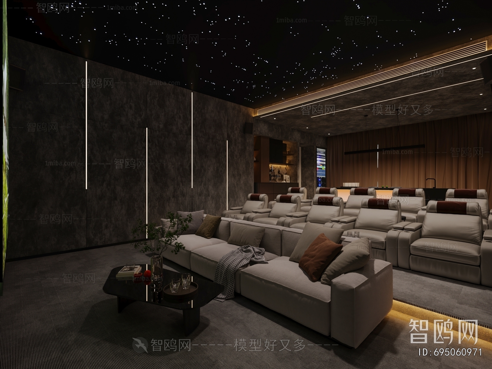 Modern Audiovisual Room