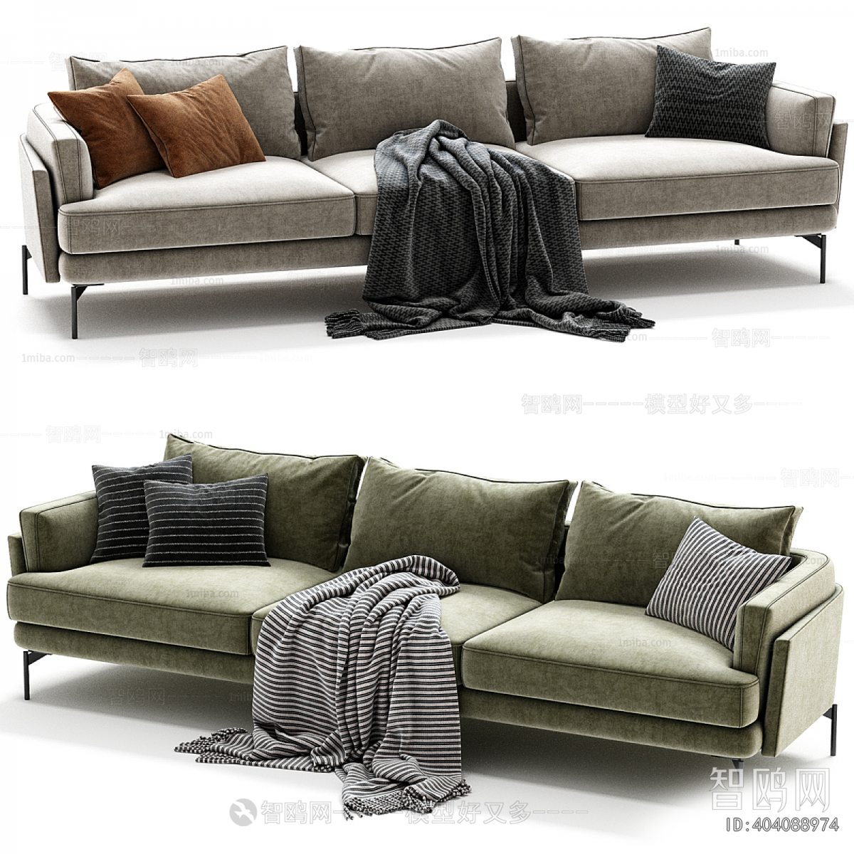 Modern Three-seat Sofa