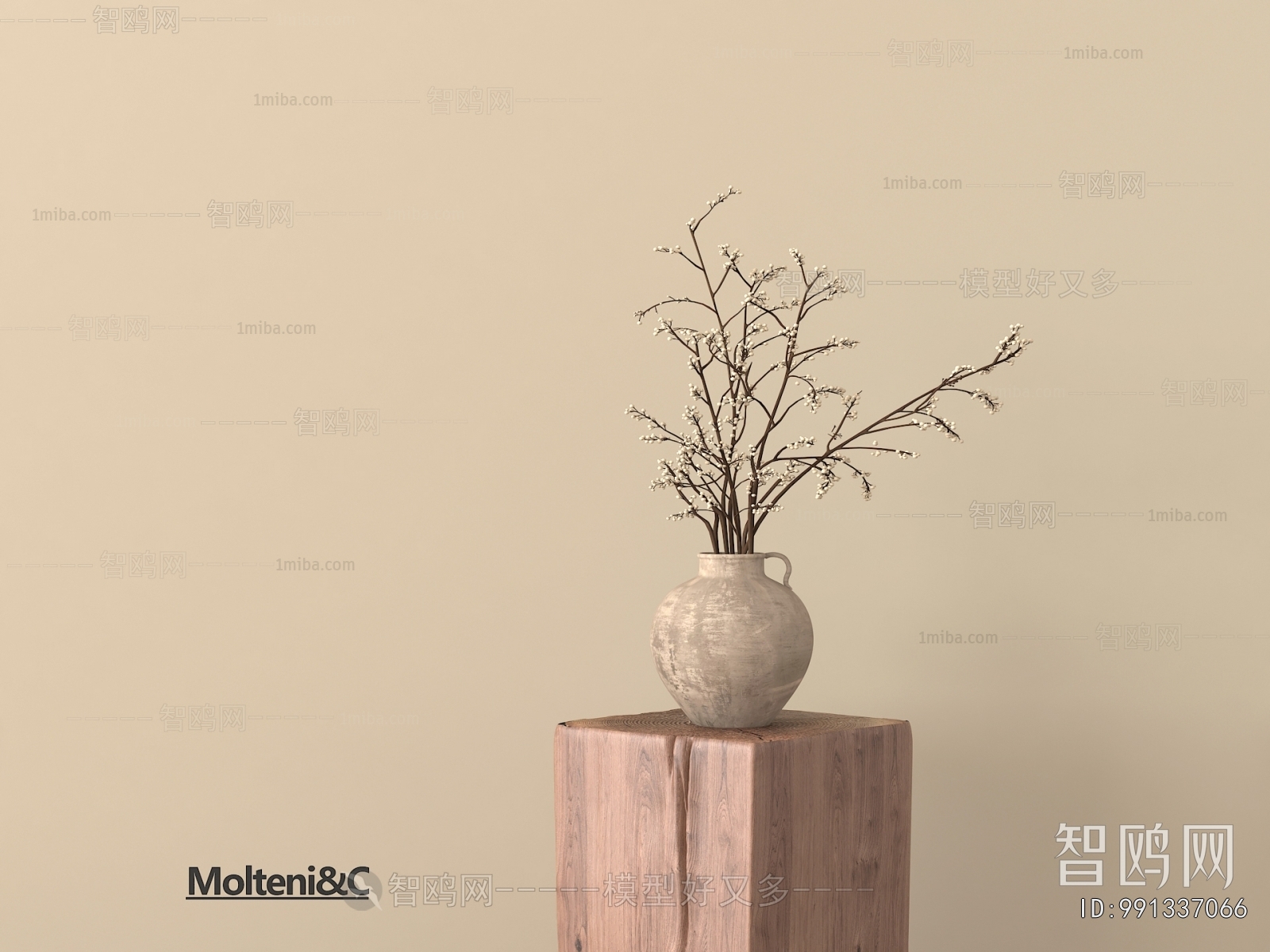 Wabi-sabi Style Dried Branch