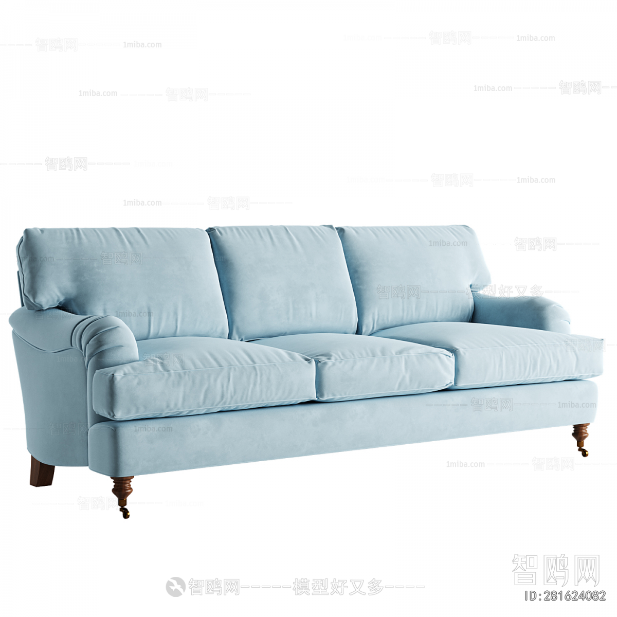 French Style Three-seat Sofa