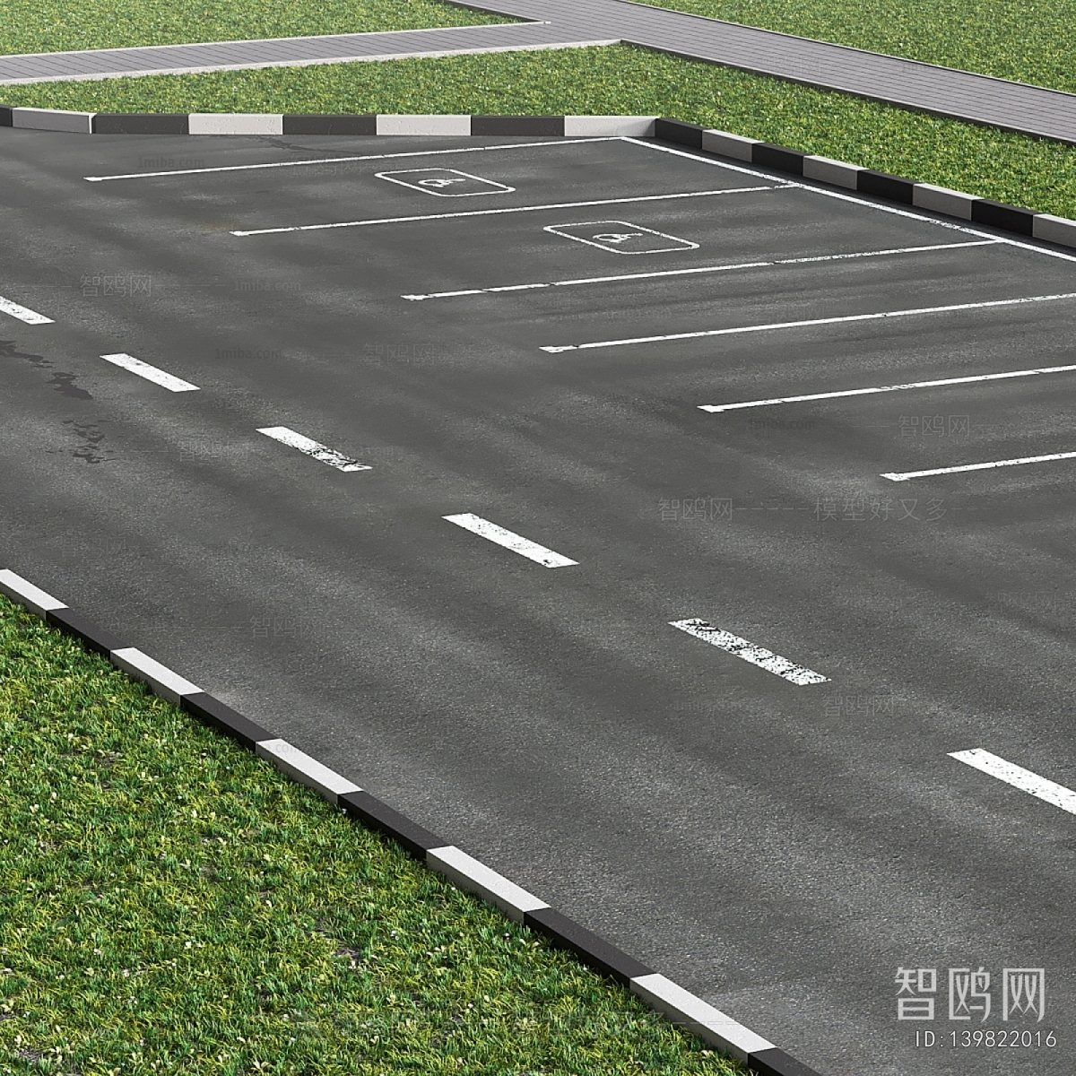 Modern Outdoor Parking Lot