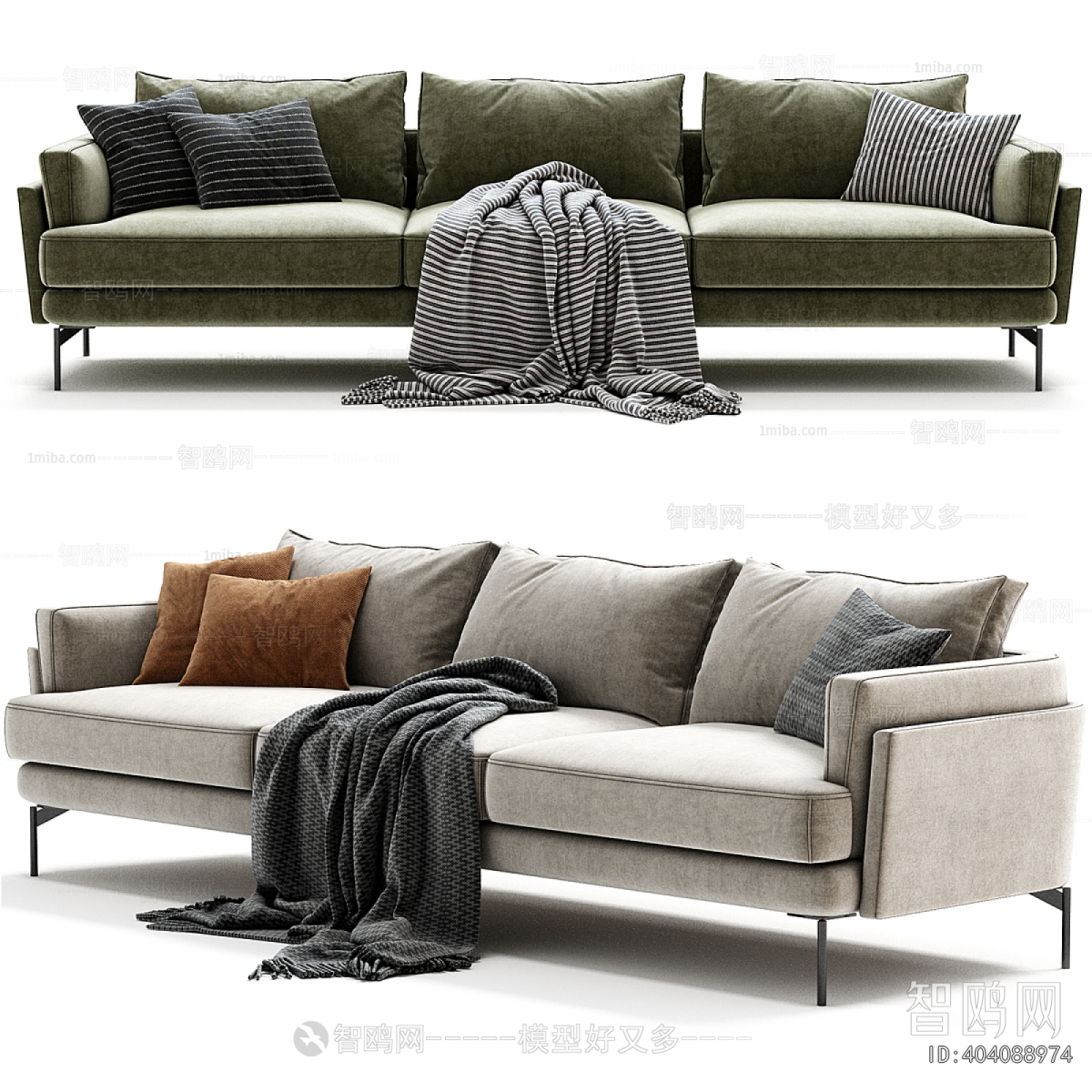 Modern Three-seat Sofa