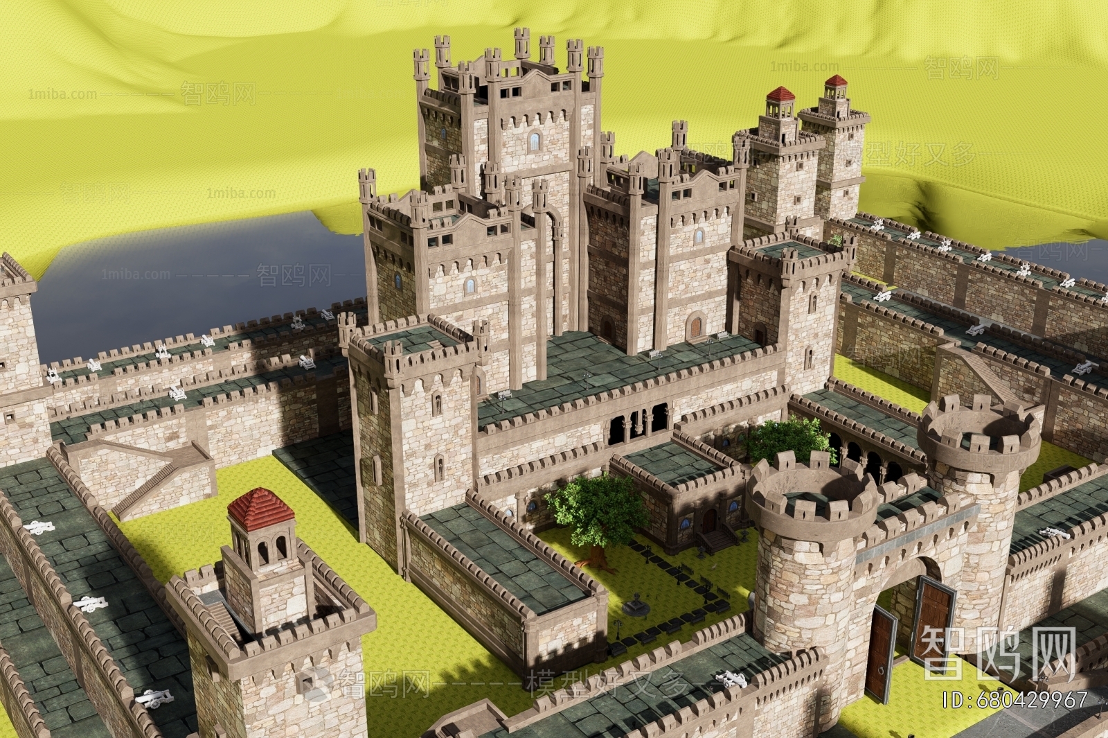 Modern Architectural Bird's-eye View Planning