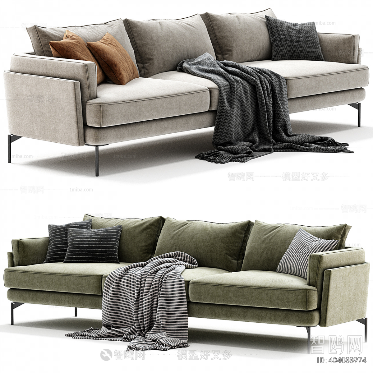 Modern Three-seat Sofa