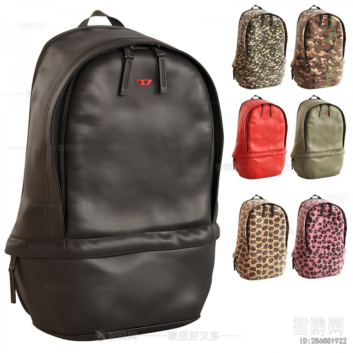 Modern Backpack And Backpack