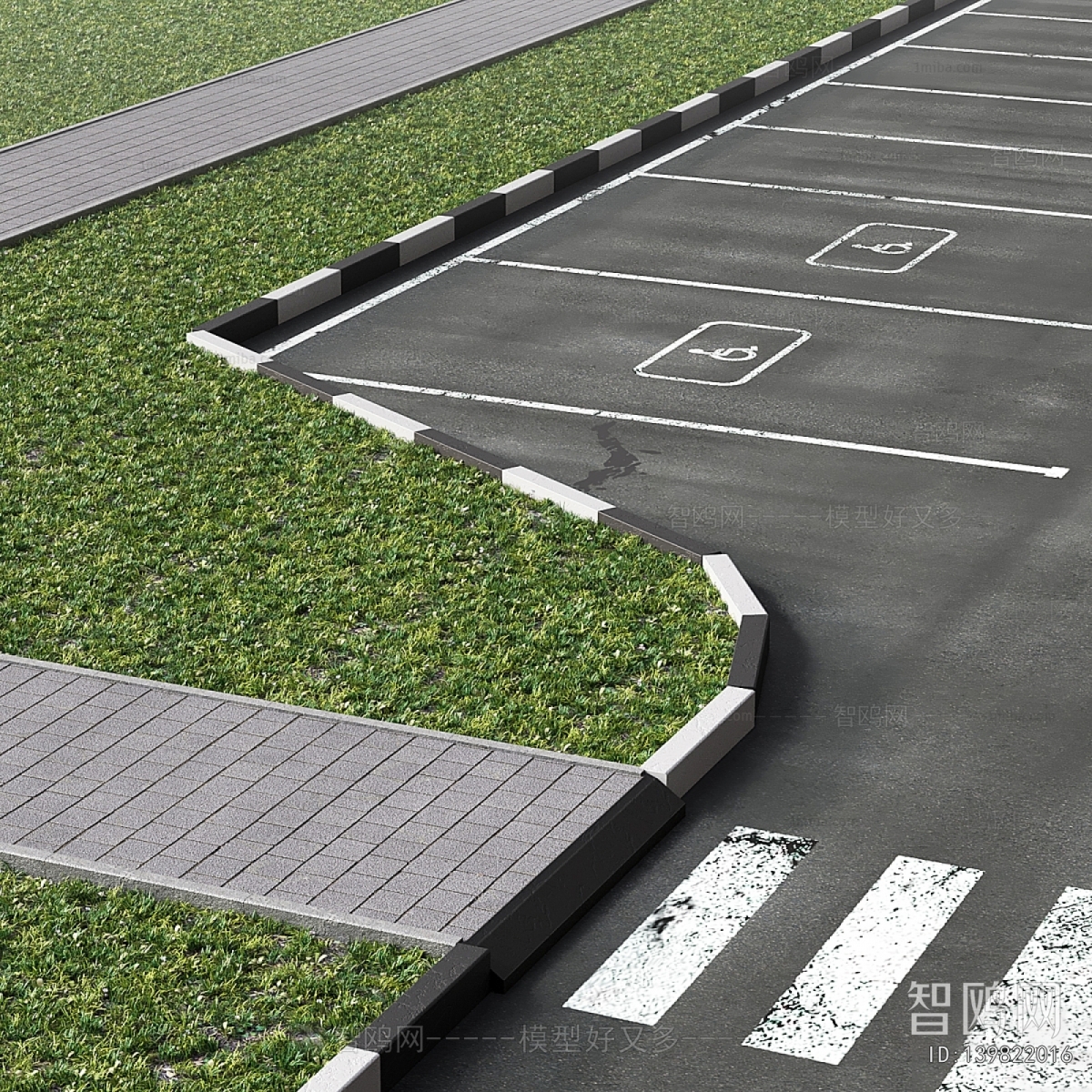 Modern Outdoor Parking Lot
