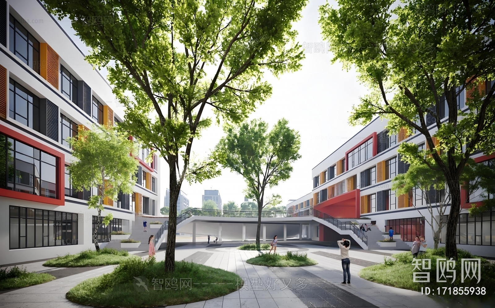 Modern School Building