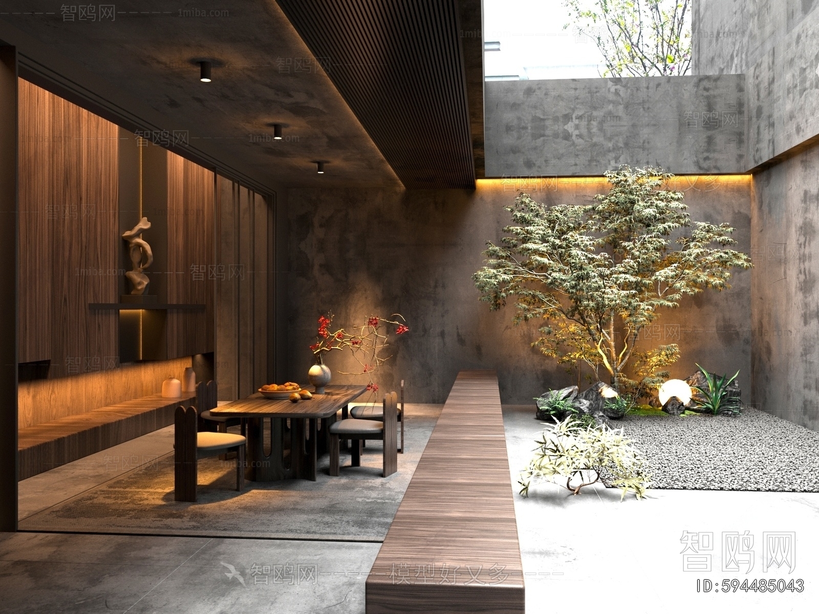 New Chinese Style Courtyard/landscape