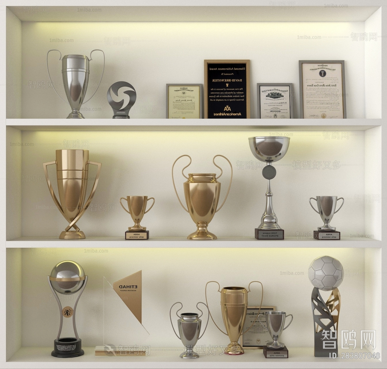 Modern Flag/badge/trophy/certificate