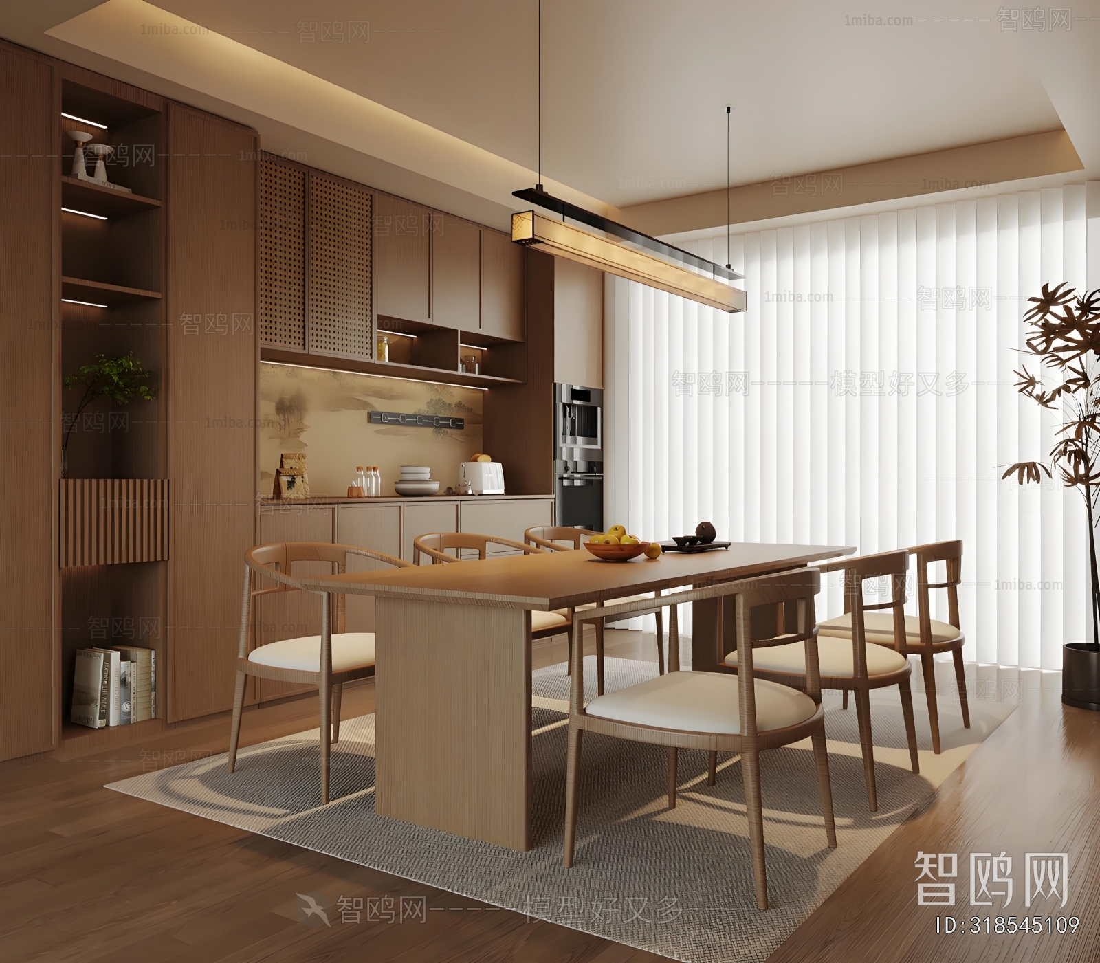 New Chinese Style Dining Room