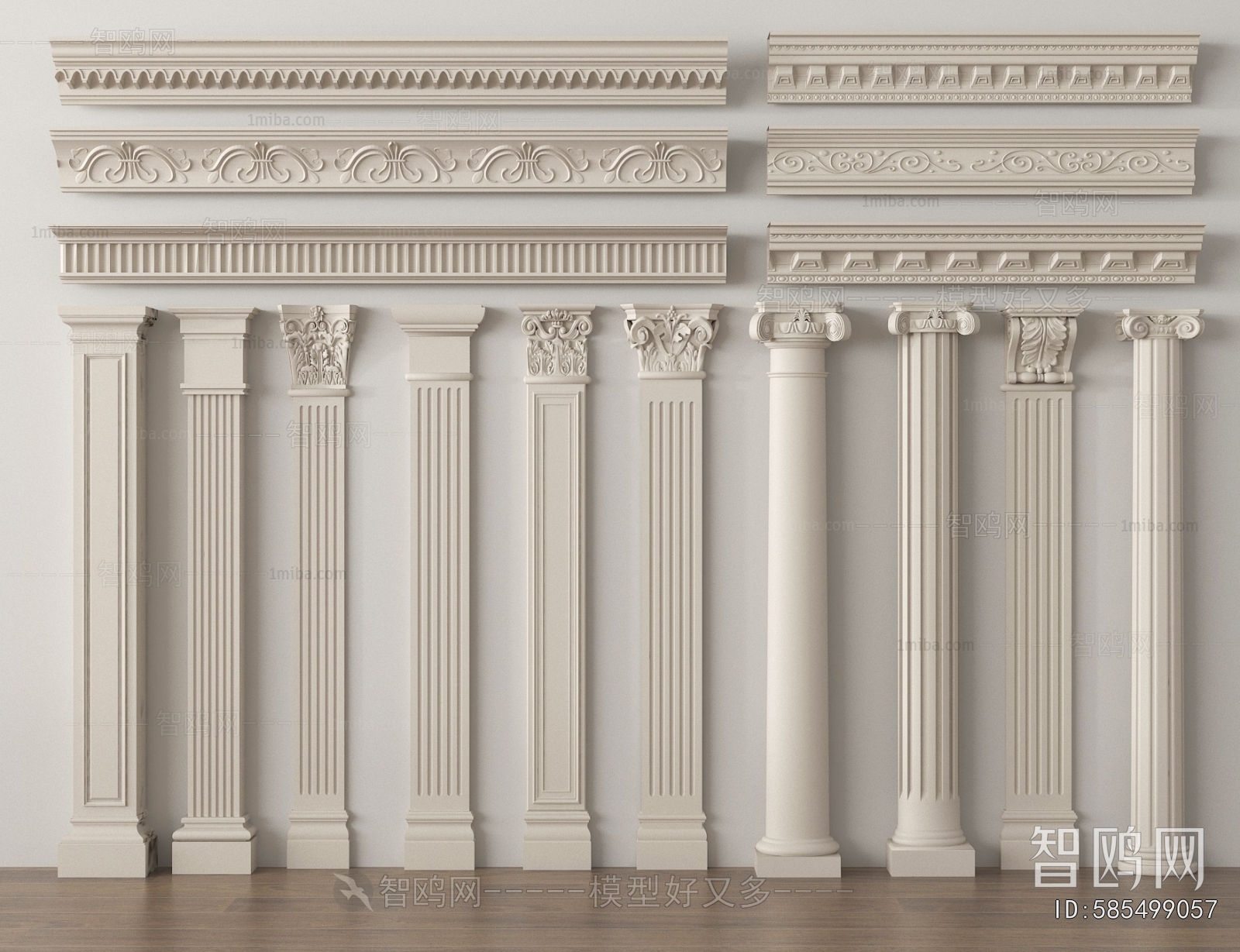 French Style Roman Pillar