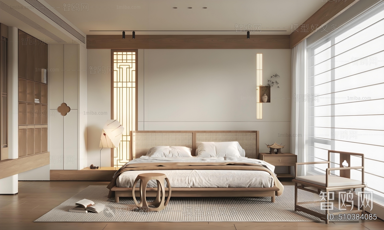 New Chinese Style Bedroom
