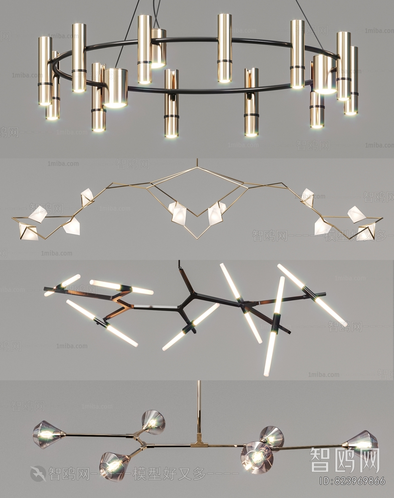 Modern Long Chandelier
