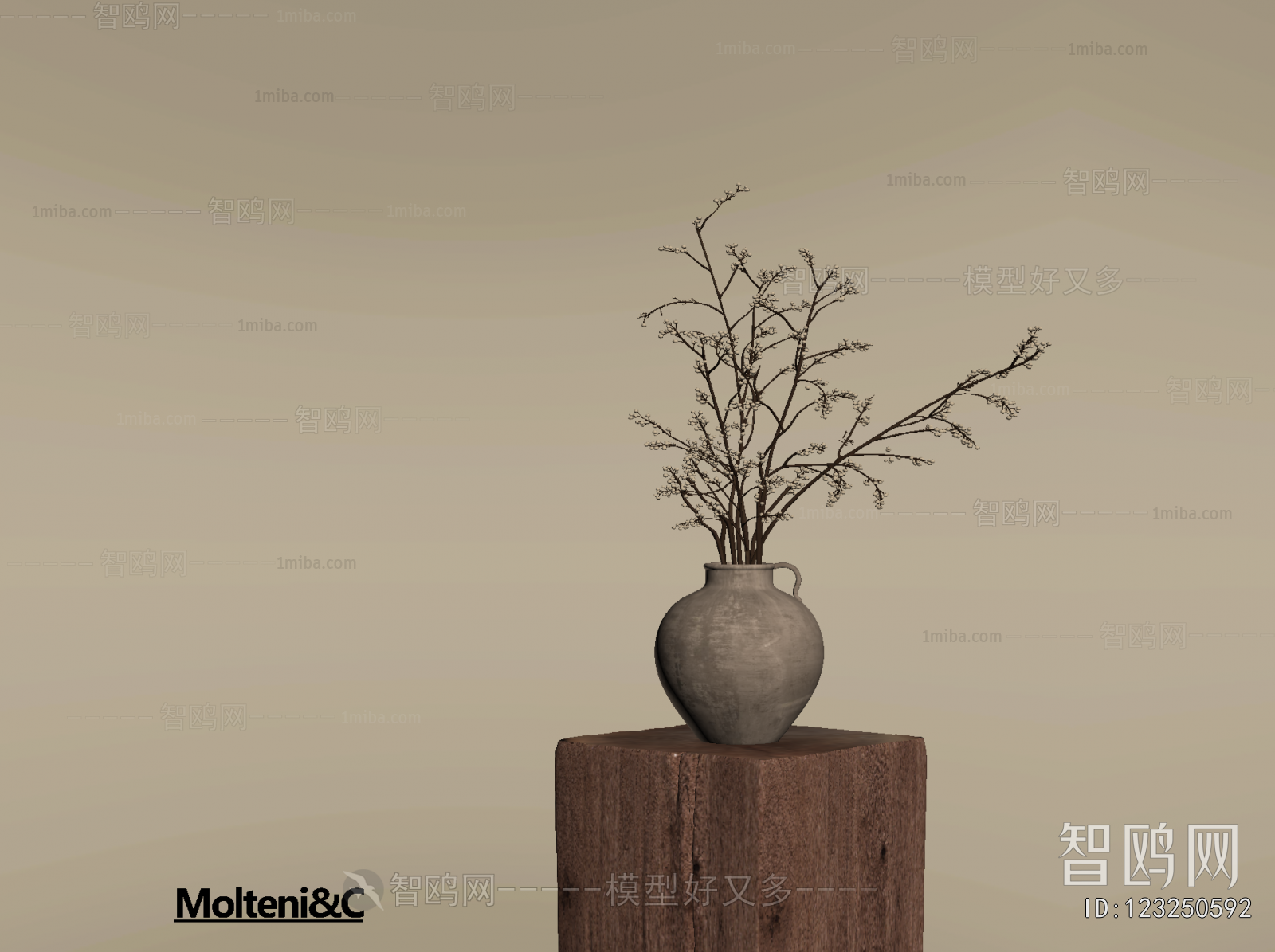 Wabi-sabi Style Dried Branch