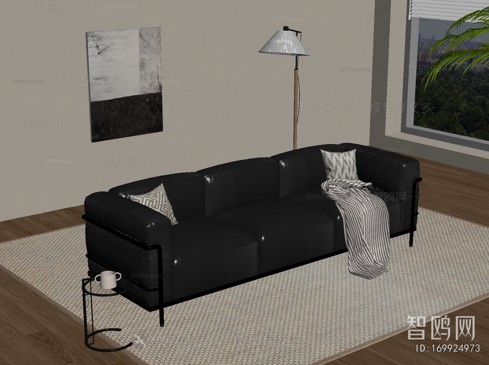 Modern Three-seat Sofa