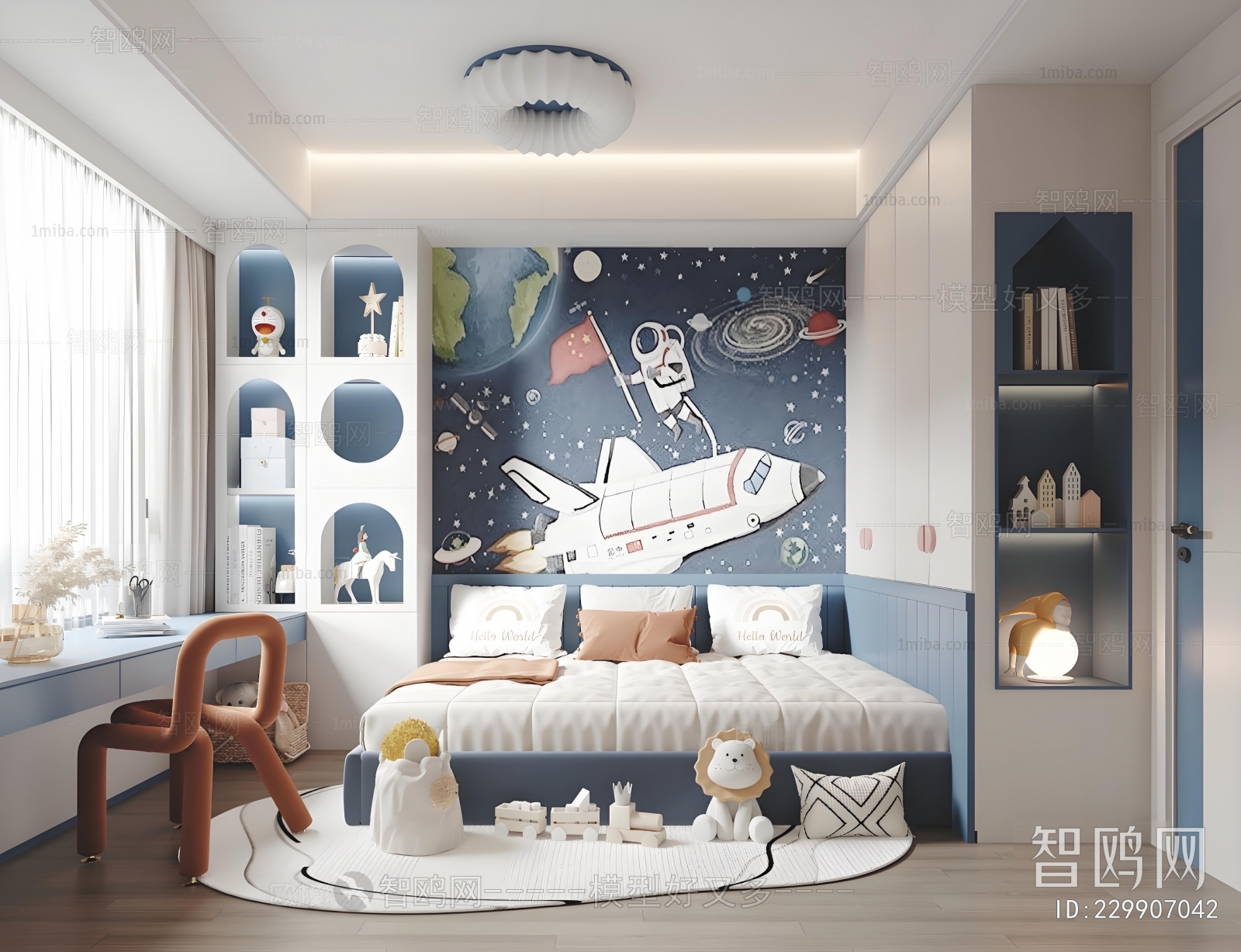 Modern Boy's Room And Son's Room