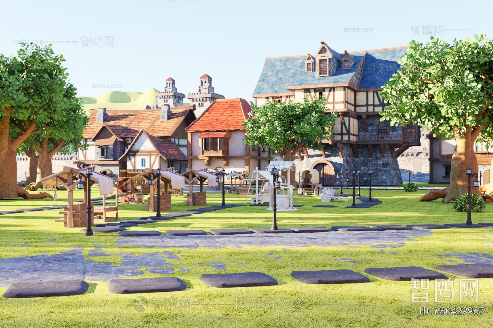 Modern Architectural Bird's-eye View Planning