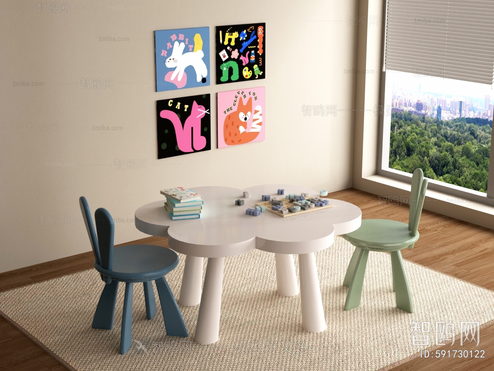 Modern Children's Table/chair