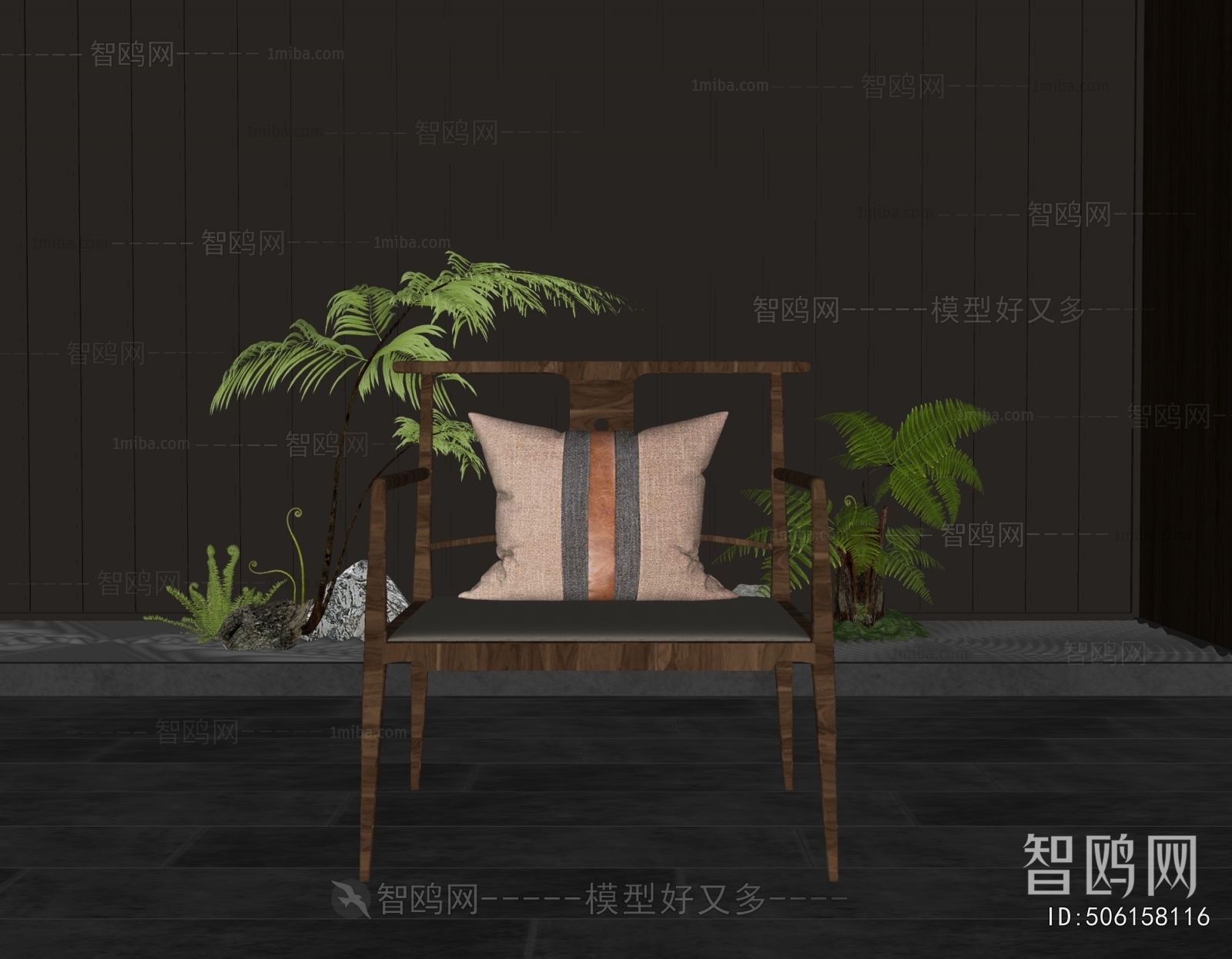 New Chinese Style Lounge Chair