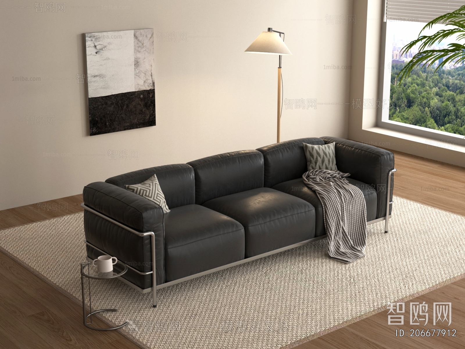 Modern Three-seat Sofa