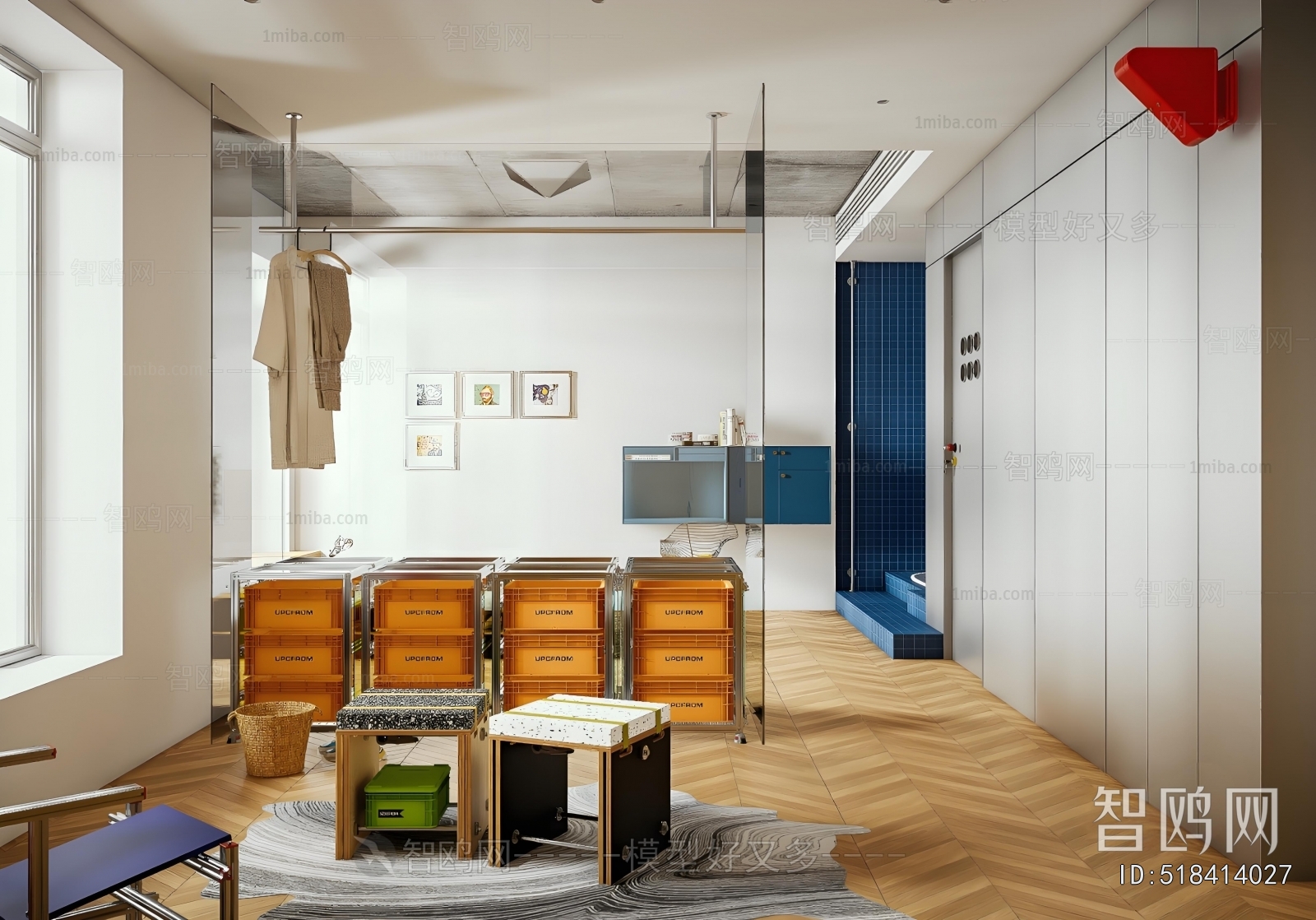 Modern Clothes Storage Area