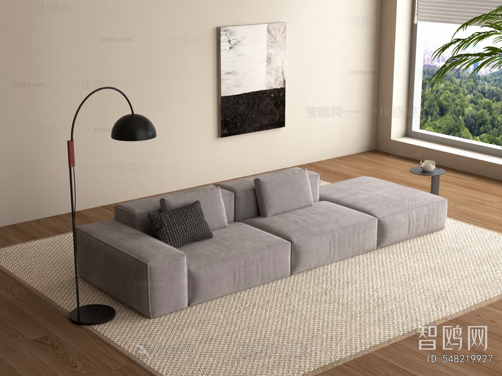 Modern Three-seat Sofa
