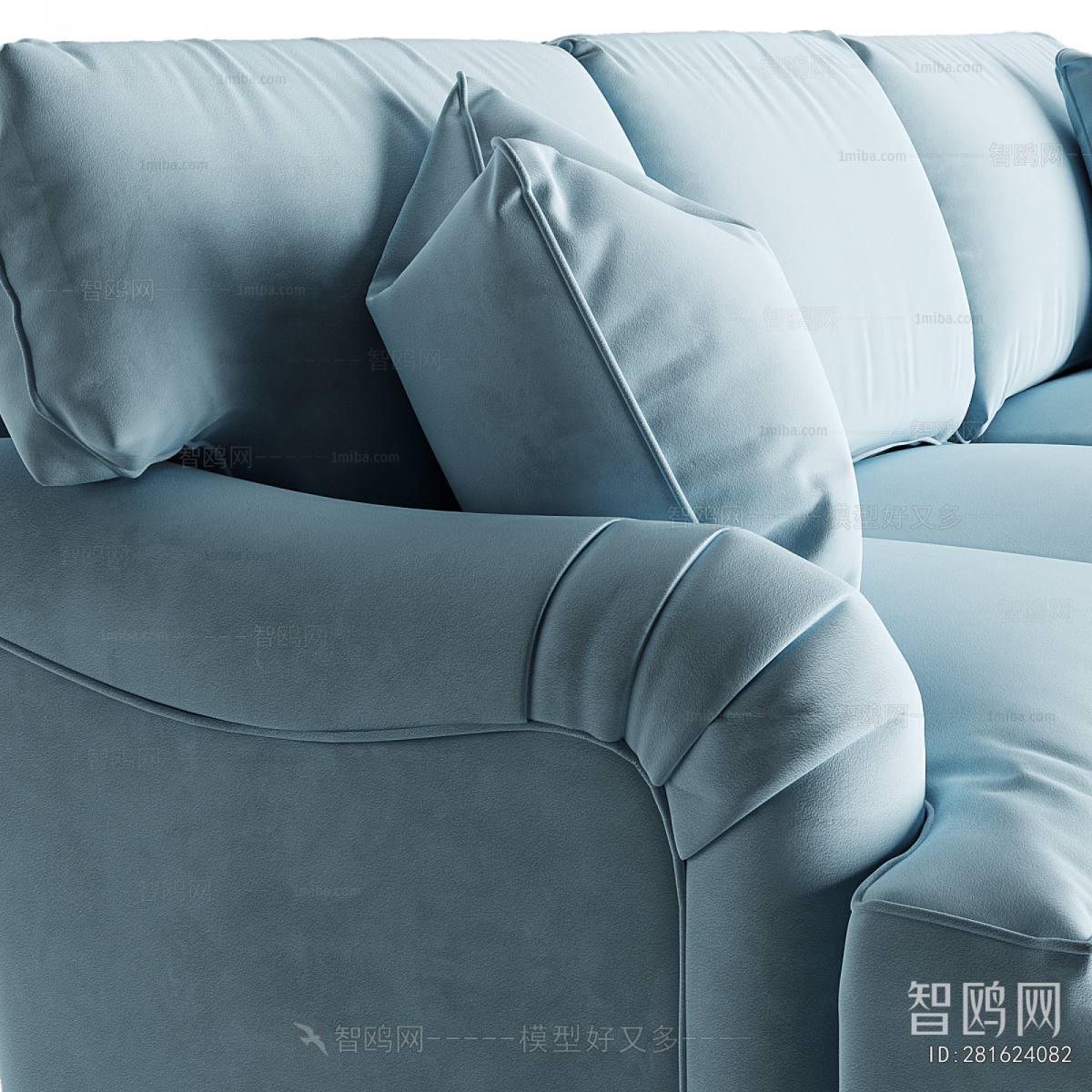 French Style Three-seat Sofa