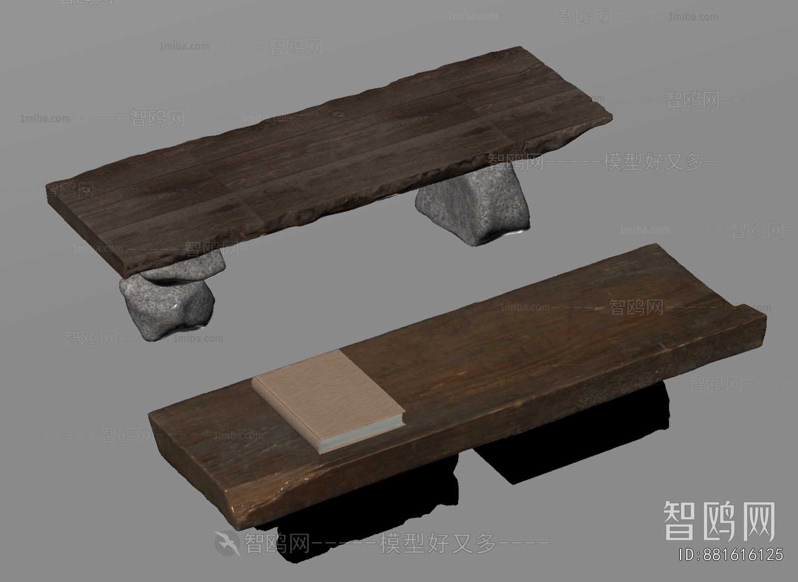 Wabi-sabi Style Bench