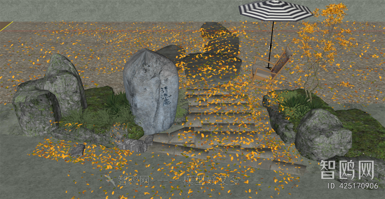 Modern Rockery Waterscape